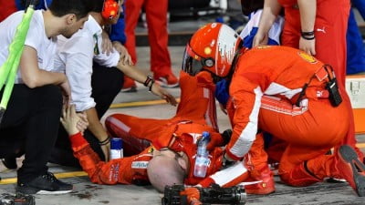 Ferrari mechanic injured by way of Raikkonen returns to paintings 9